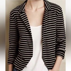 Dolan Left Coast Anthropologie Striped Soft Open Cardigan Blazer Women's Small